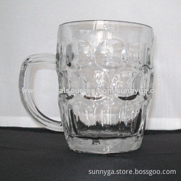 Pineapple Pattern Beer Mug with 540mL Capacity, Daily Use or Promotional Purposes